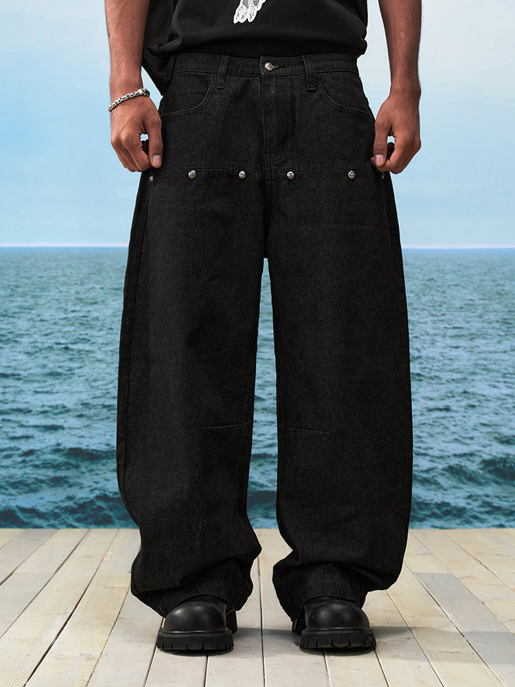 YADcrew Rivet Black Original Jeans