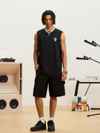 Small Town Kid Logo Print Sleeveless Tee