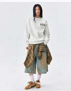 MEDM Logo Embroidered Basic Sweatshirt