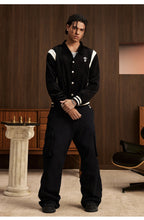 Small Town Kid Rivet Cross stitching Patch Corduroy Varsity Jacket
