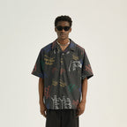 EMPTY REFERENCE Colorful Logo  Short Sleeve Shirt