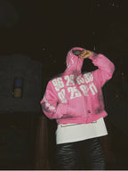 EVETS Old Dirty Graphic Zip Up Hoodie