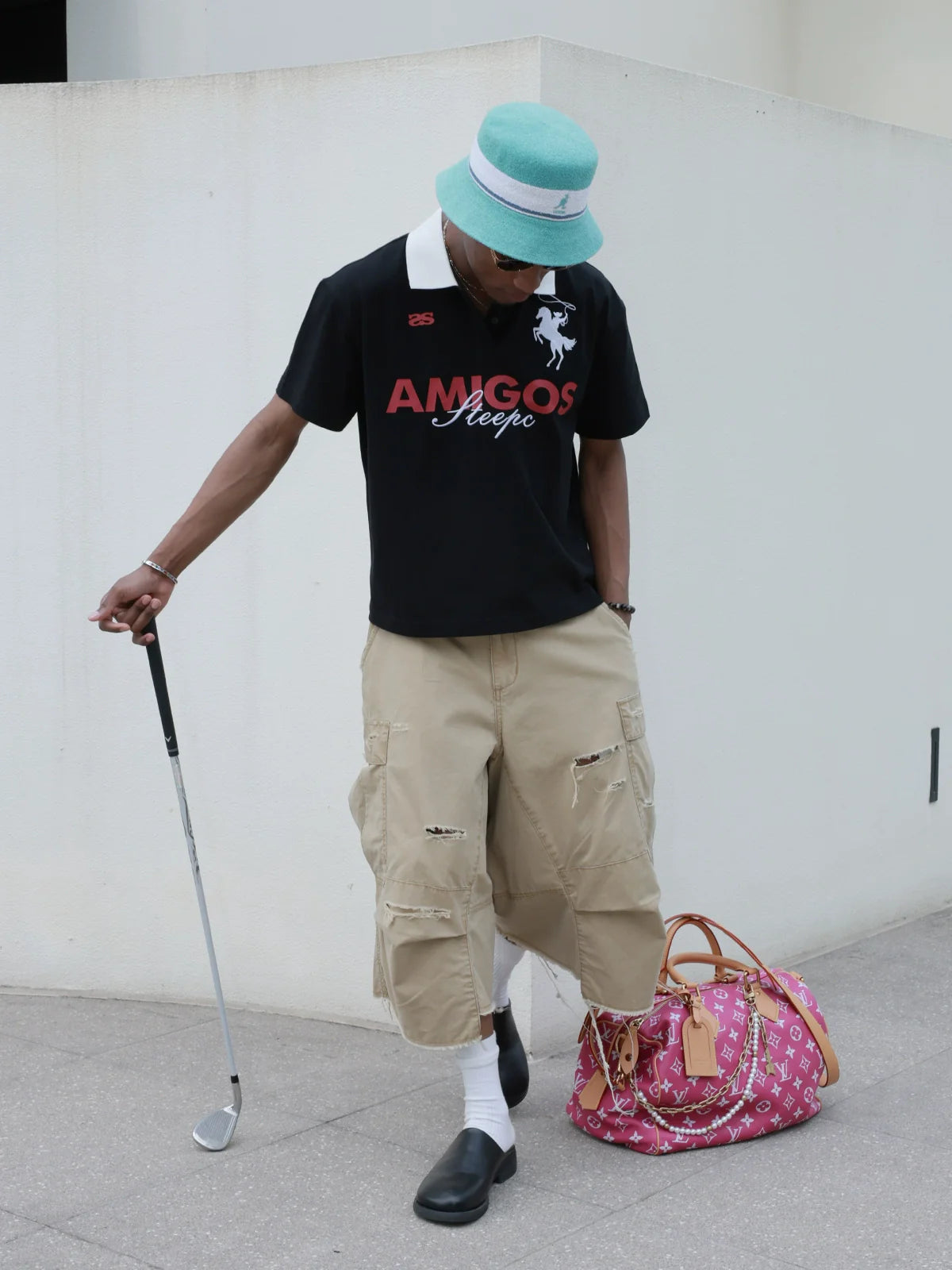 STEEPC Amigos Patch Embroidered Polo Shirt