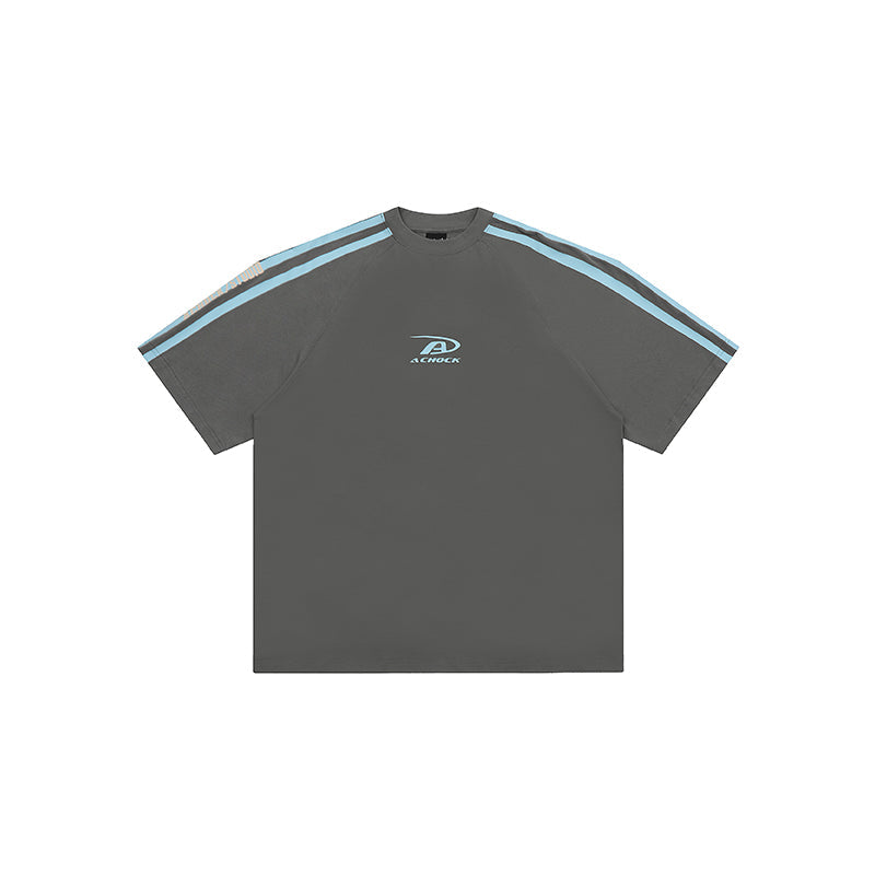 Achock Stripes Logo Printed Tee