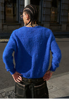 STEEPC Wool Blend Heart Patch Knit Sweater