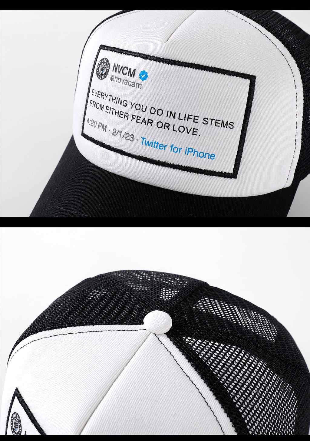 NOVACAM Message Patch Trucker Hat