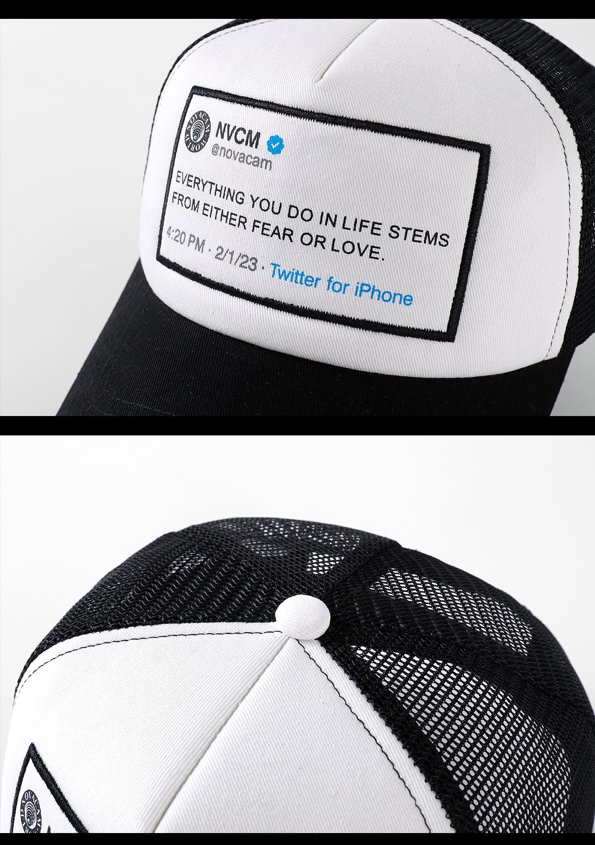 NOVACAM Message Patch Trucker Hat