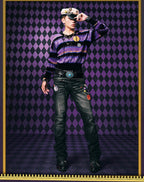 MEDM × JOJO Striped V Neck Knit Sweater