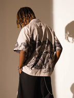 EMPTY REFERENCE Saint Son Print Short Sleeve Shirt