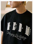 MEDM Pearl Lace Patch Embroidery Tee