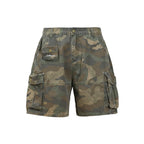 UNTILWERICH Camouflage Multi Pocket Work Cargo Shorts