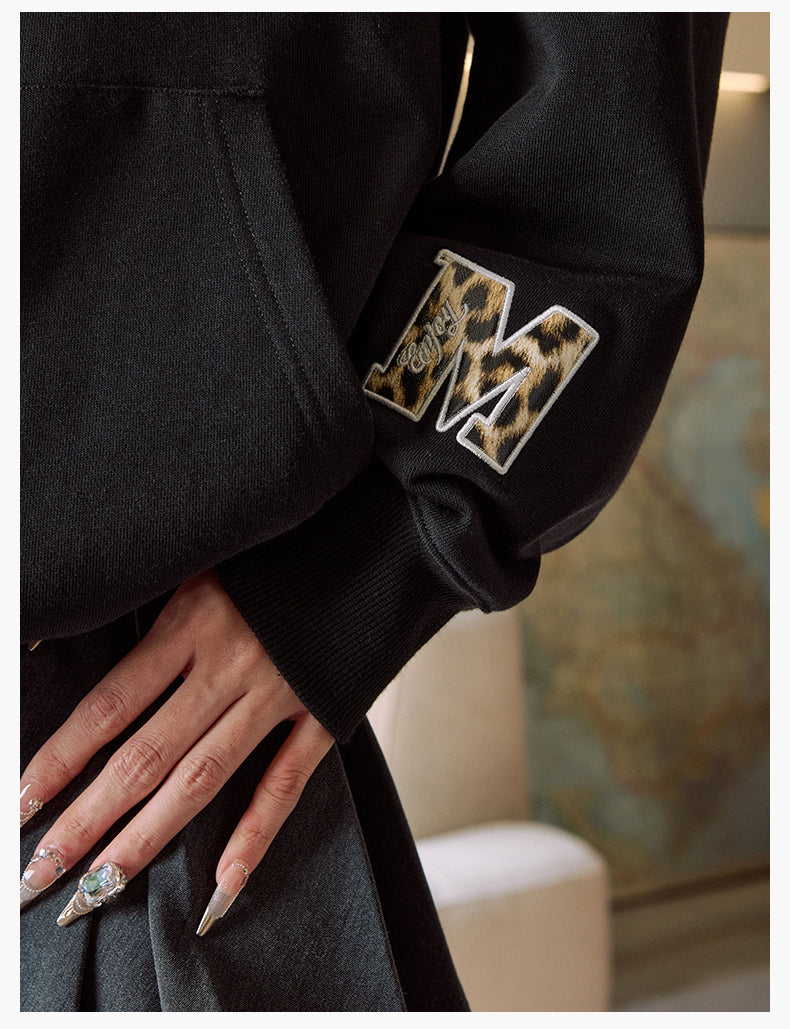 MEDM Animal Texture Logo Velcro Hoodie