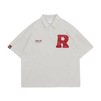 UNTILWERICH R Star Embroidery Short Sleeve Polo