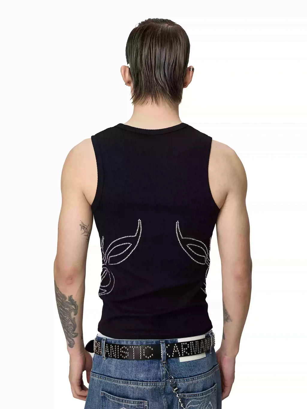 KARMANISTIC Rhinestone Embellished Tank Top
