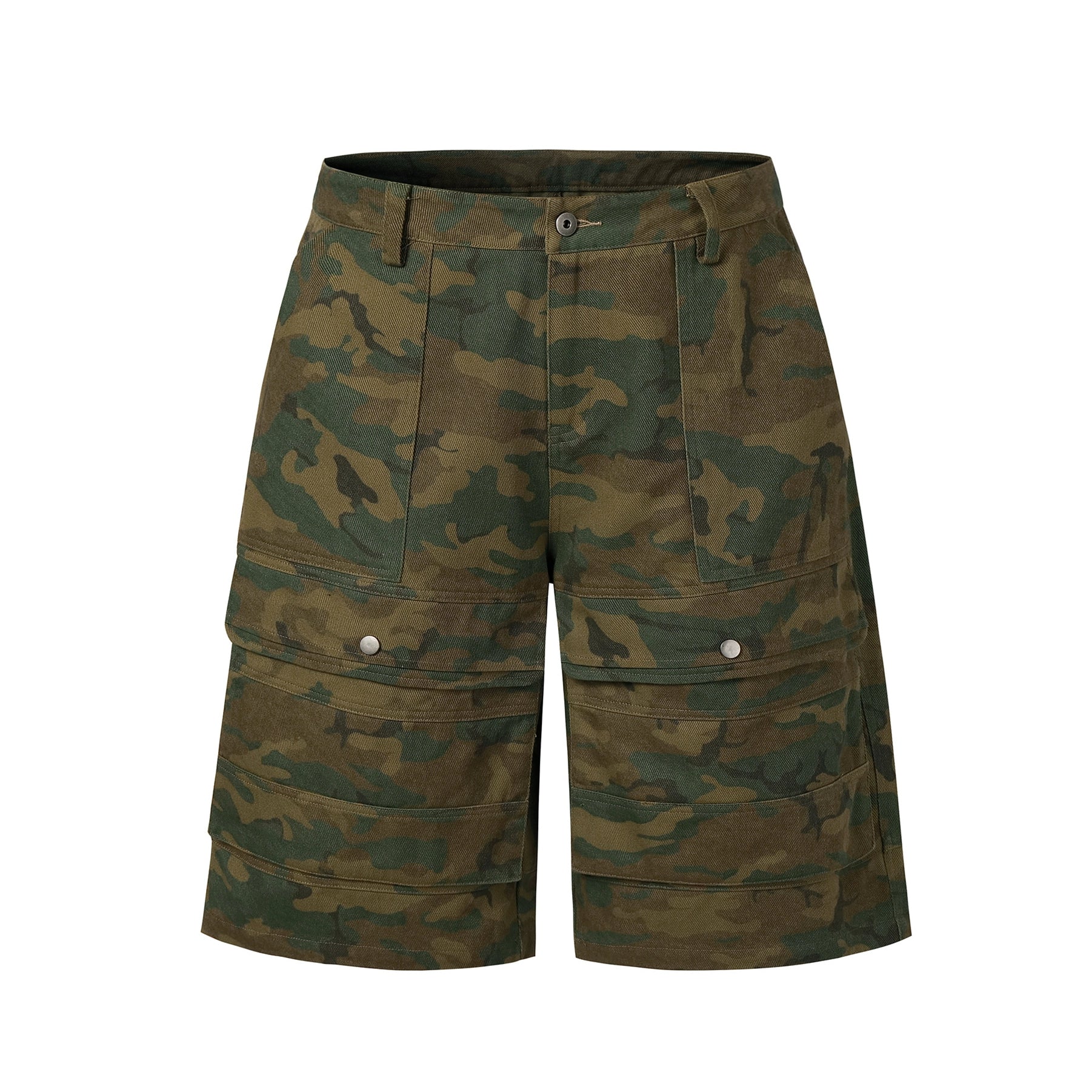 NOVACAM Camouflage & Black Baggy Work Cargo Shorts