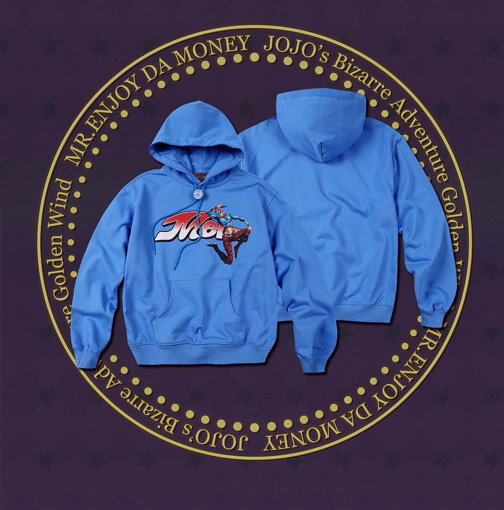 MEDM × JOJO Accent Drawstring Print Hoodie
