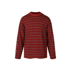 S45 Rhinestone Flame Stripe Long Sleeve Tee