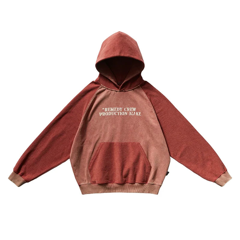 Remedy Washed Reversible Raglan Hoodie