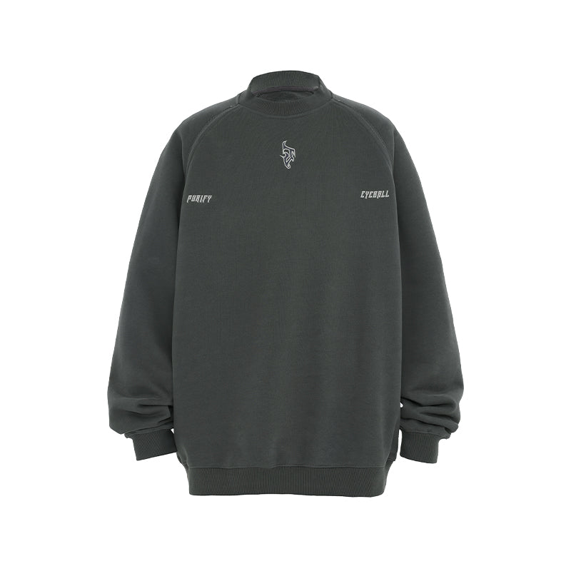 JHYQ Embroidered Logo Zipper Design Heavyweight Sweater