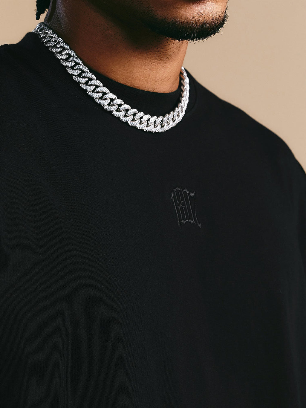 1807 Glossy Logo Print Long Sleeve Tee
