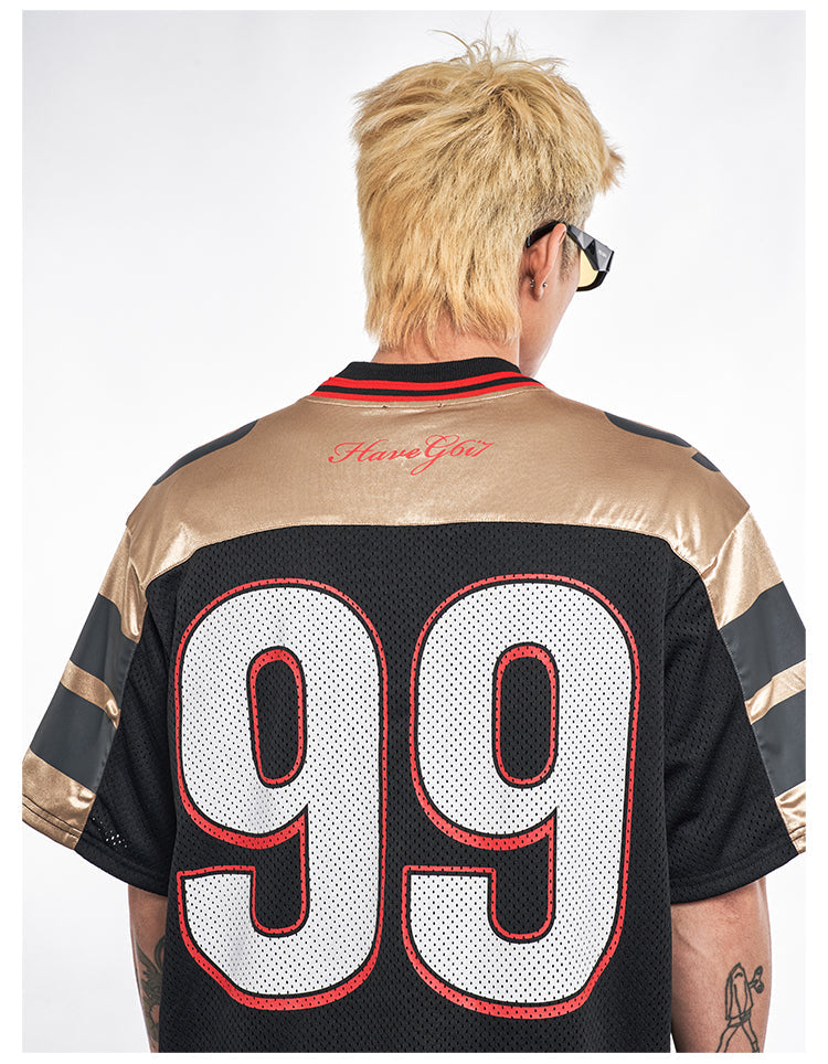 F3F Select Black and Gold 99 Mesh Hockey Jersey