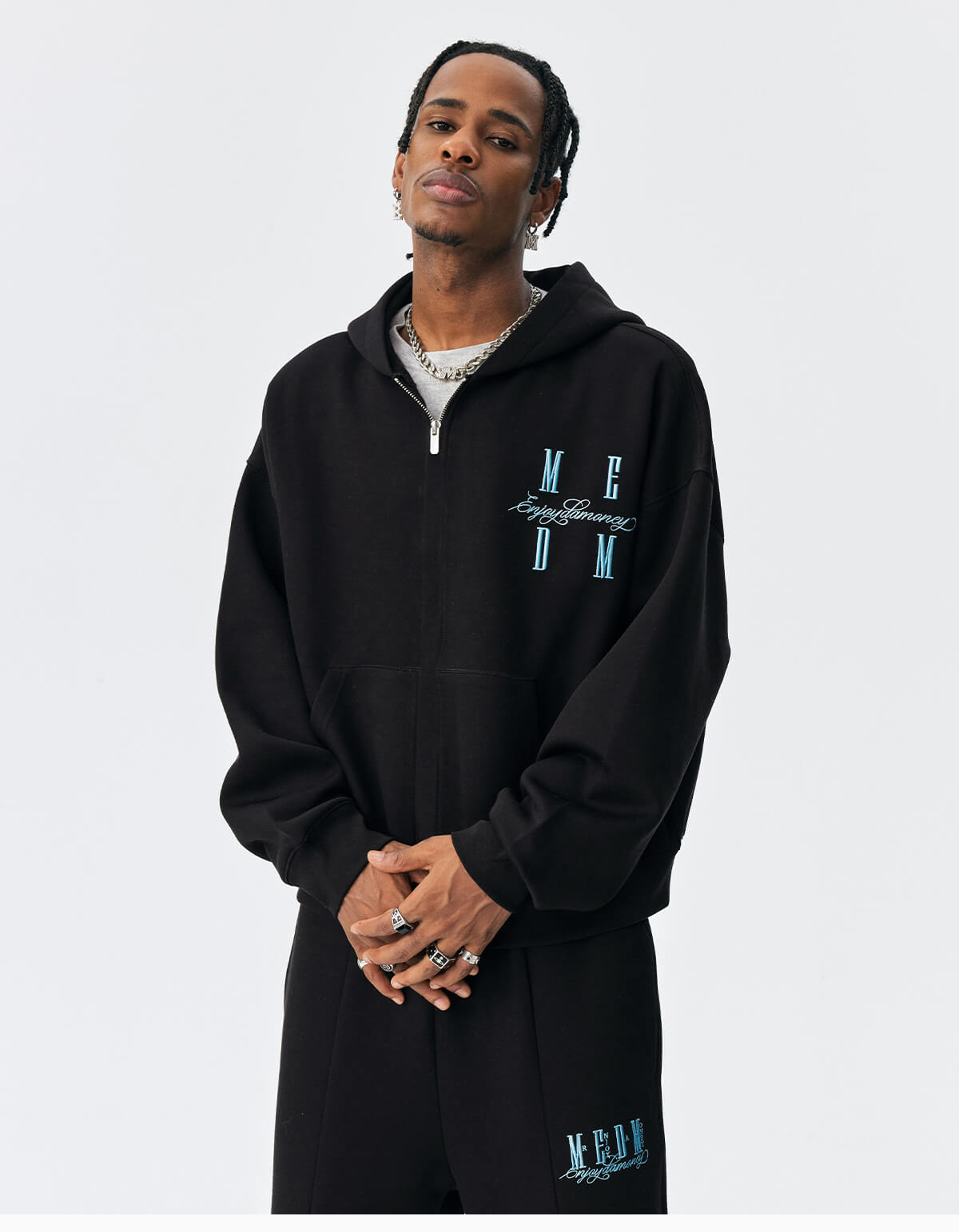 MEDM Air Layer Zip Up Hoodie