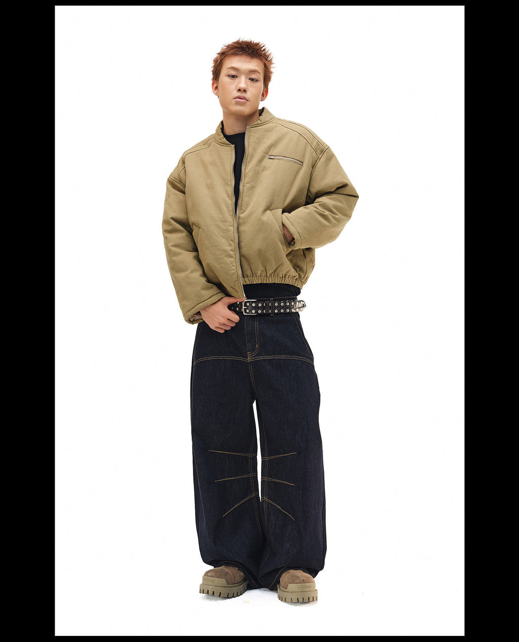 NOVACAM Canvas Puffer Short Work Jacket