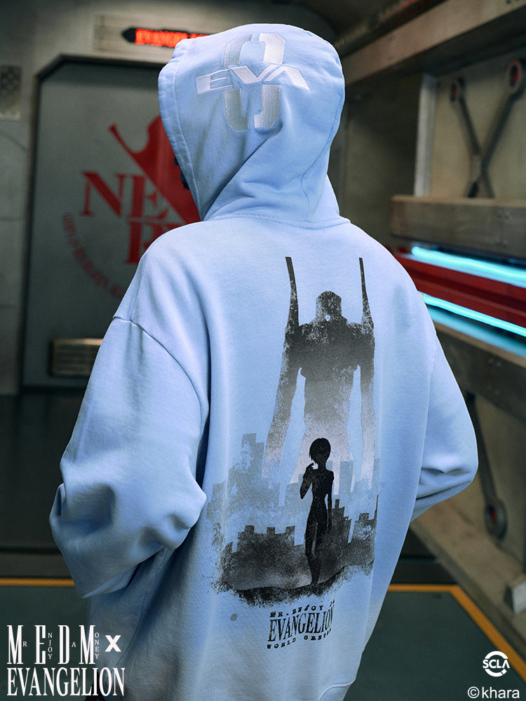 MEDM x EVA Evangelion Washed Zip-Up Hoodie