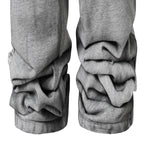 KARMANISTIC Distressed Flag Print Jogger Sweatpants