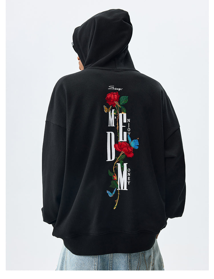 MEDM Rose Interspersed Logo Hoodie