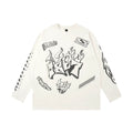 1807 Racing Graffiti Vintage Printed Long Sleeve Tee