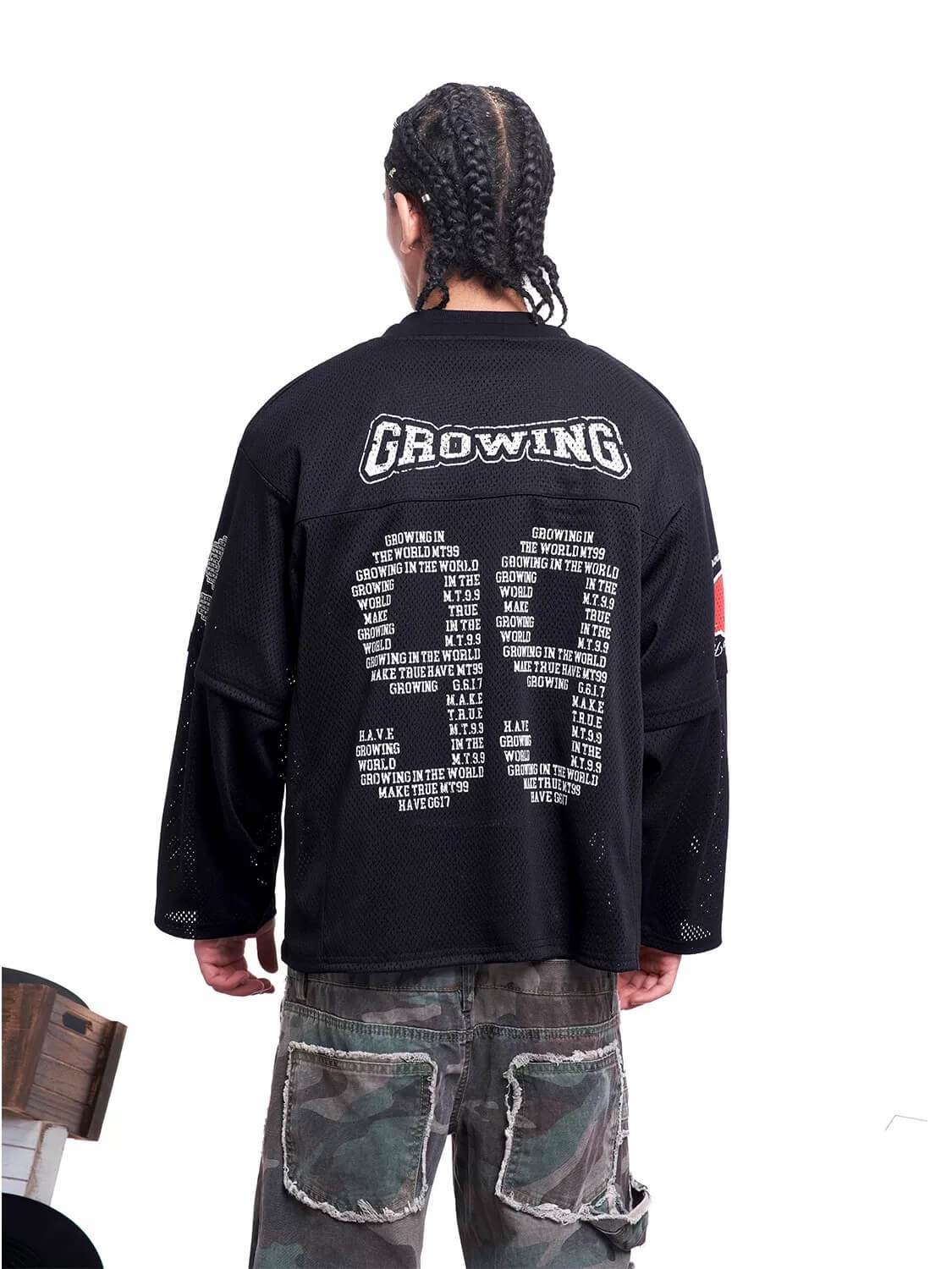 F3F Select 99 V Neck Mesh Long Sleeve Jersey