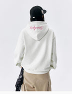 MEDM Basic One Point Embroidered Logo Oversized Hoodie