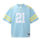 UNTILWERICH Mesh Quilting Embroidered Hockey Jersey