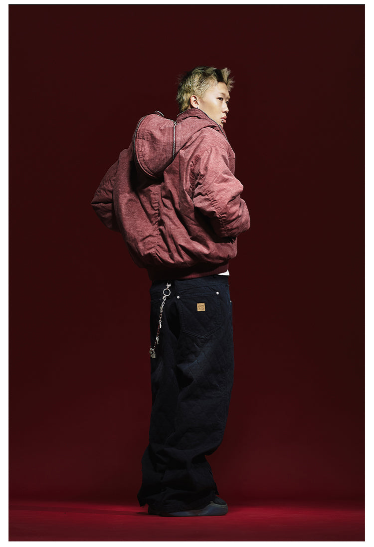 Remedy Multi Zipper Reversible MA-1 Bomber Jacket