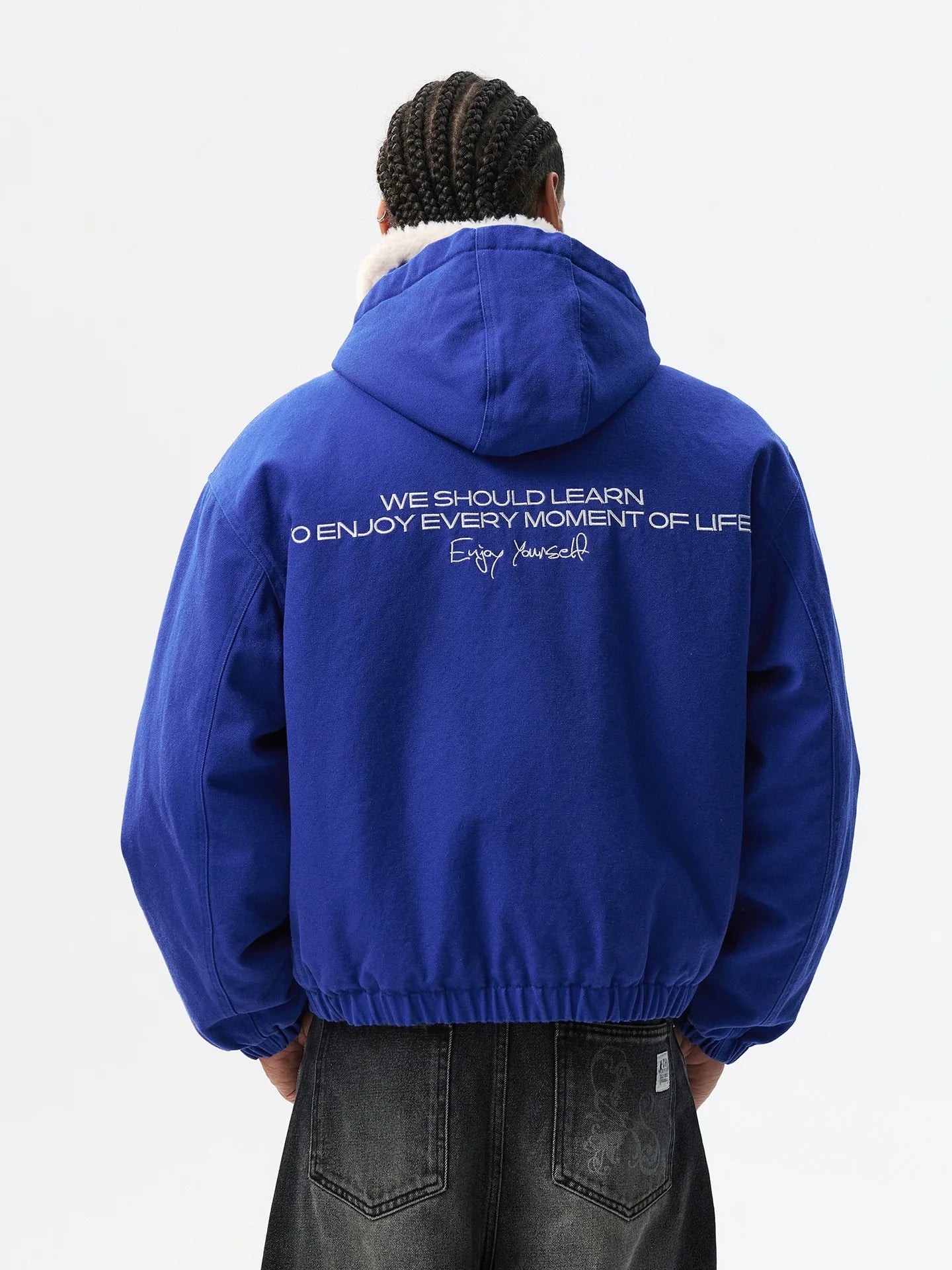 MEDM Sherpa Fleece Quilted Work Jacket