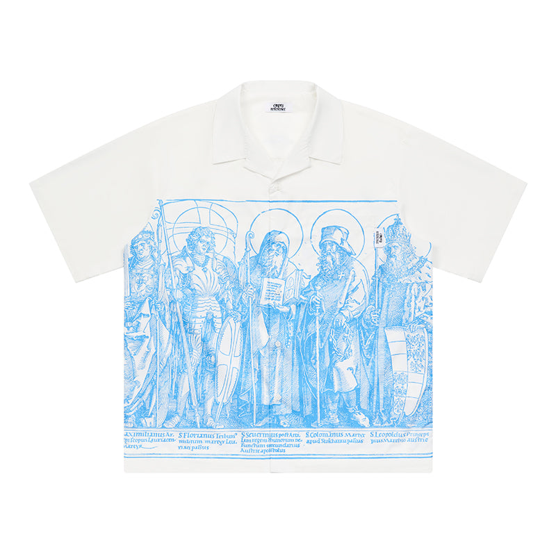 EMPTY REFERENCE Genesis Hand Painted Lines Short Sleeve Shirt