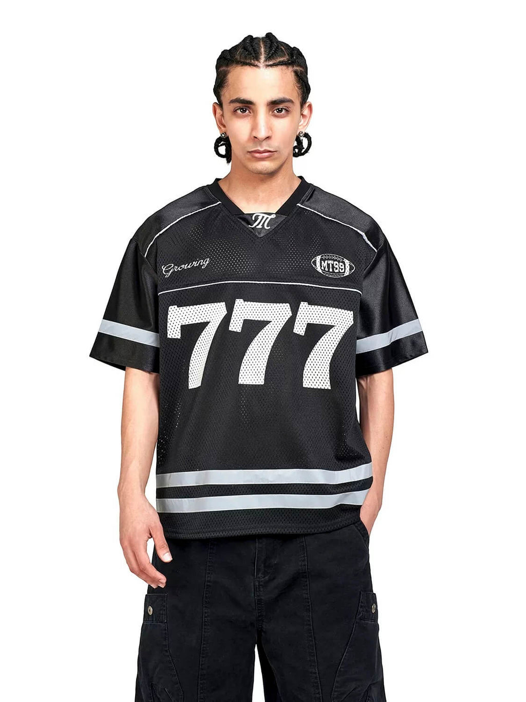 F3F Select 777 Numbering Reflective Stripe Mesh Short Sleeve Hockey Jersey