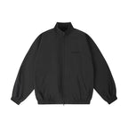 1807 Textured Plaid Fabric Track Jacket