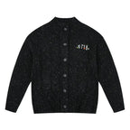 MEDM Speckled Cable Knit Cardigan