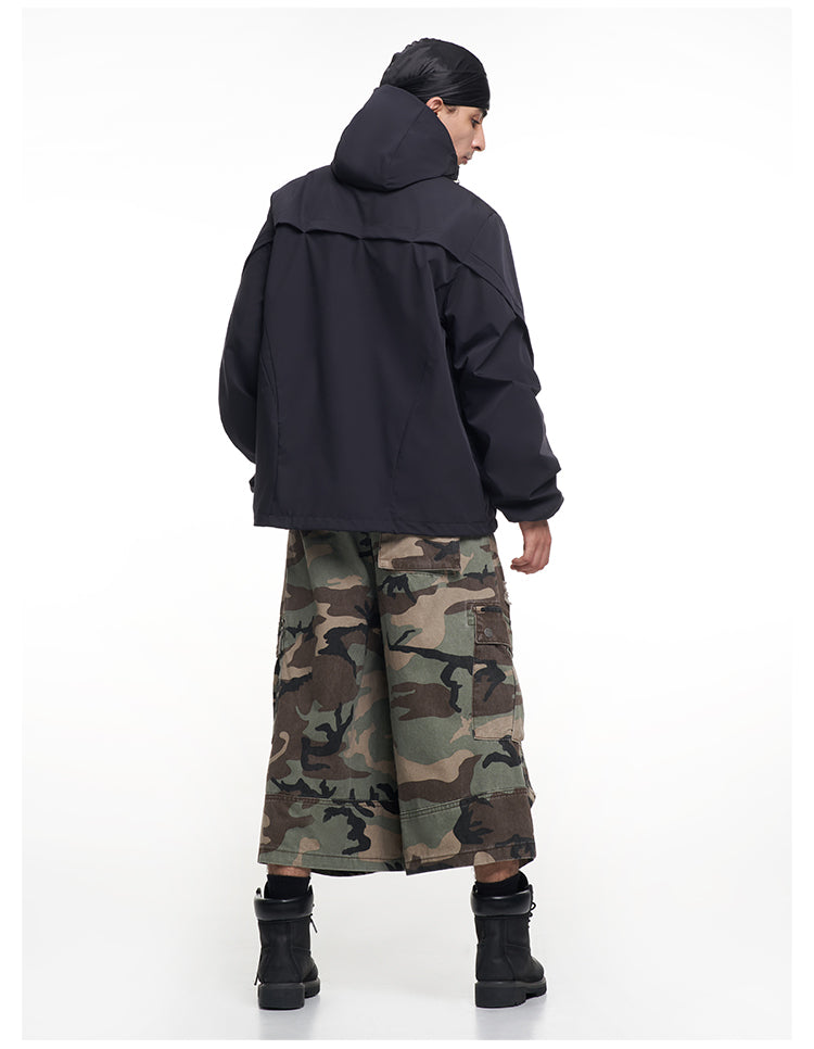 F3F Select Functional Drawstring Hooded Technical Jacket
