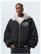 MEDM Fur-Lined Hooded Jacket