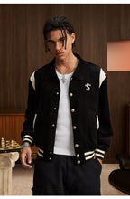 Small Town Kid Rivet Cross stitching Patch Corduroy Varsity Jacket