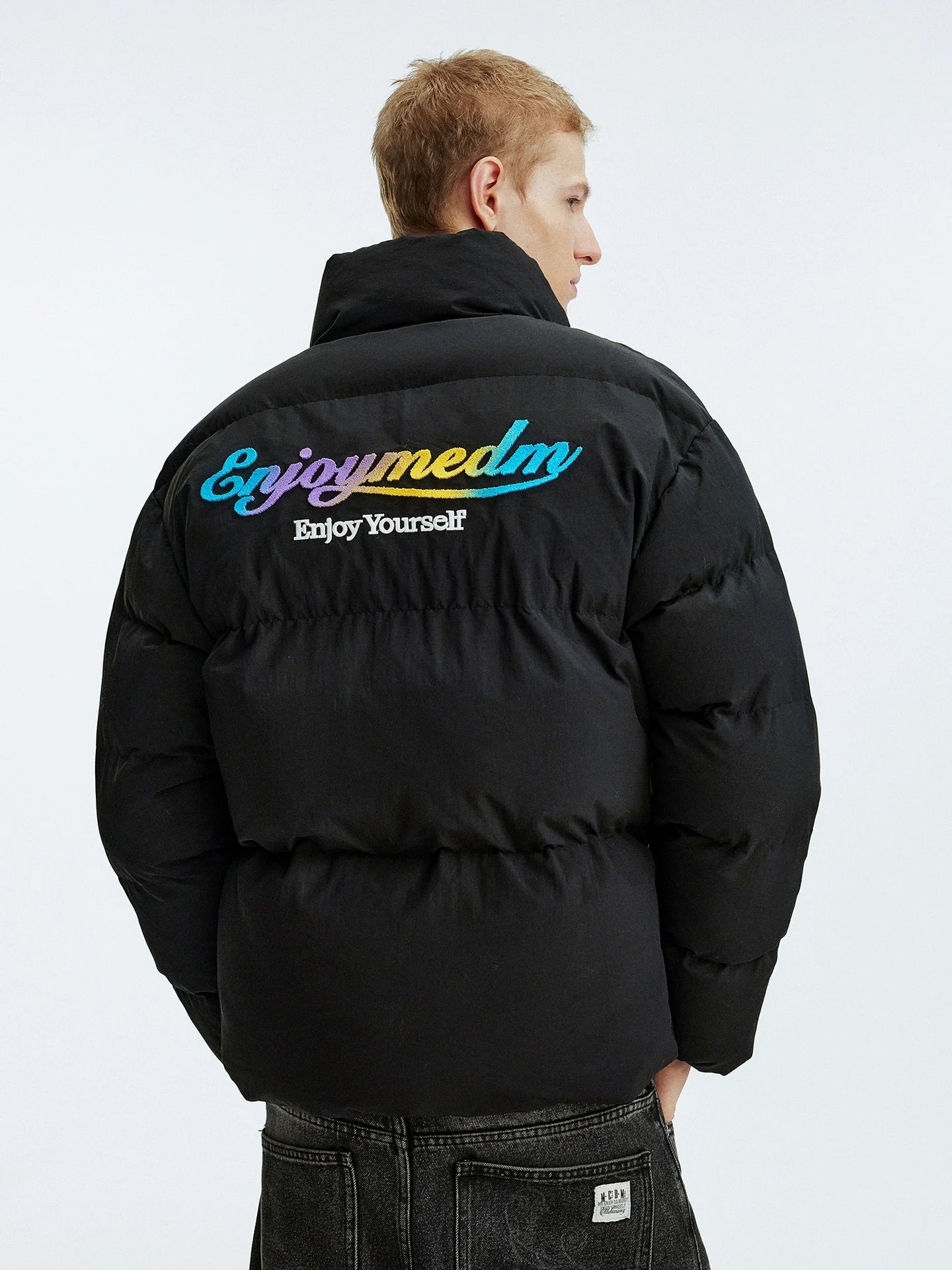 MEDM Gradient Embroidered Puffer Jacket