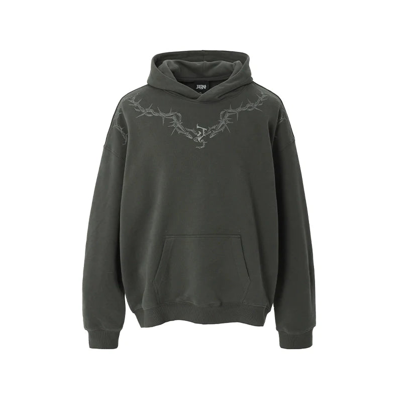 JHYQ Glue Crack Printing Hoodie