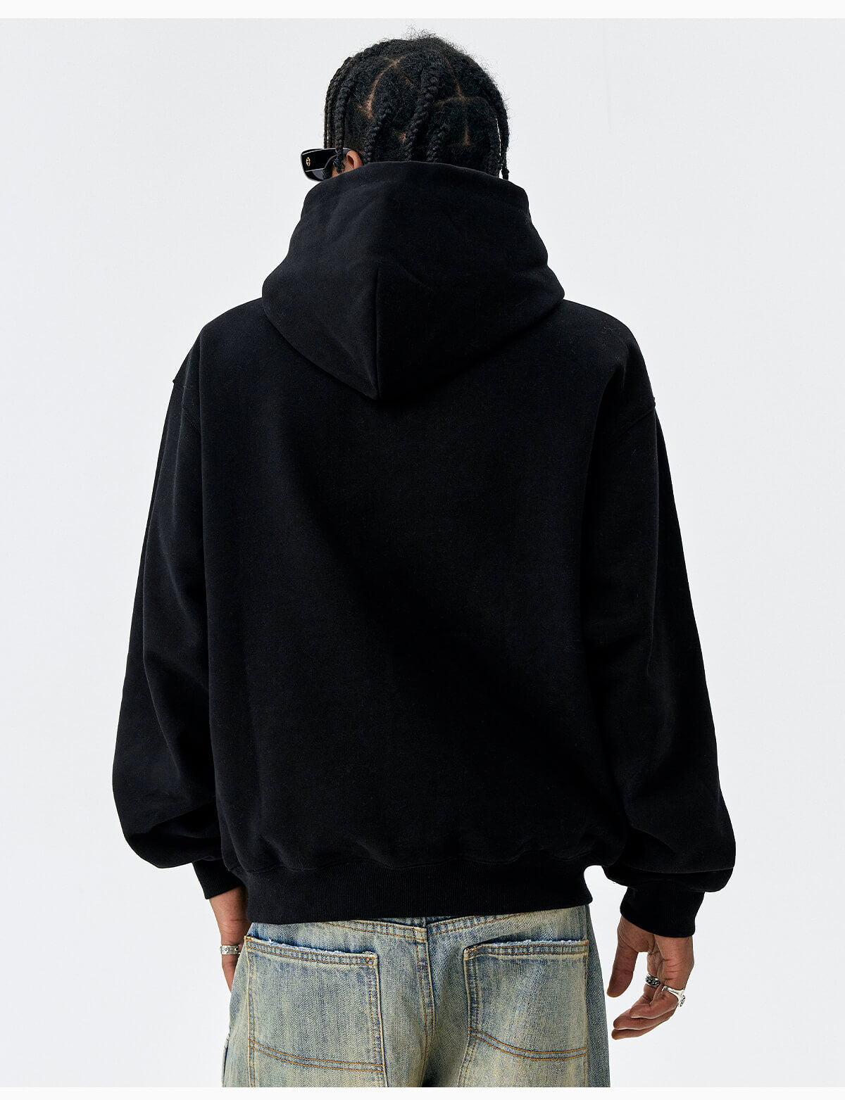 MEDM Leopard Faux Fur Layered Hoodie