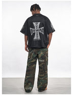 F3F Select Cross Print Mesh Jersey