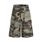 F3F Select Multi Pocket Camouflage Baggy Shorts