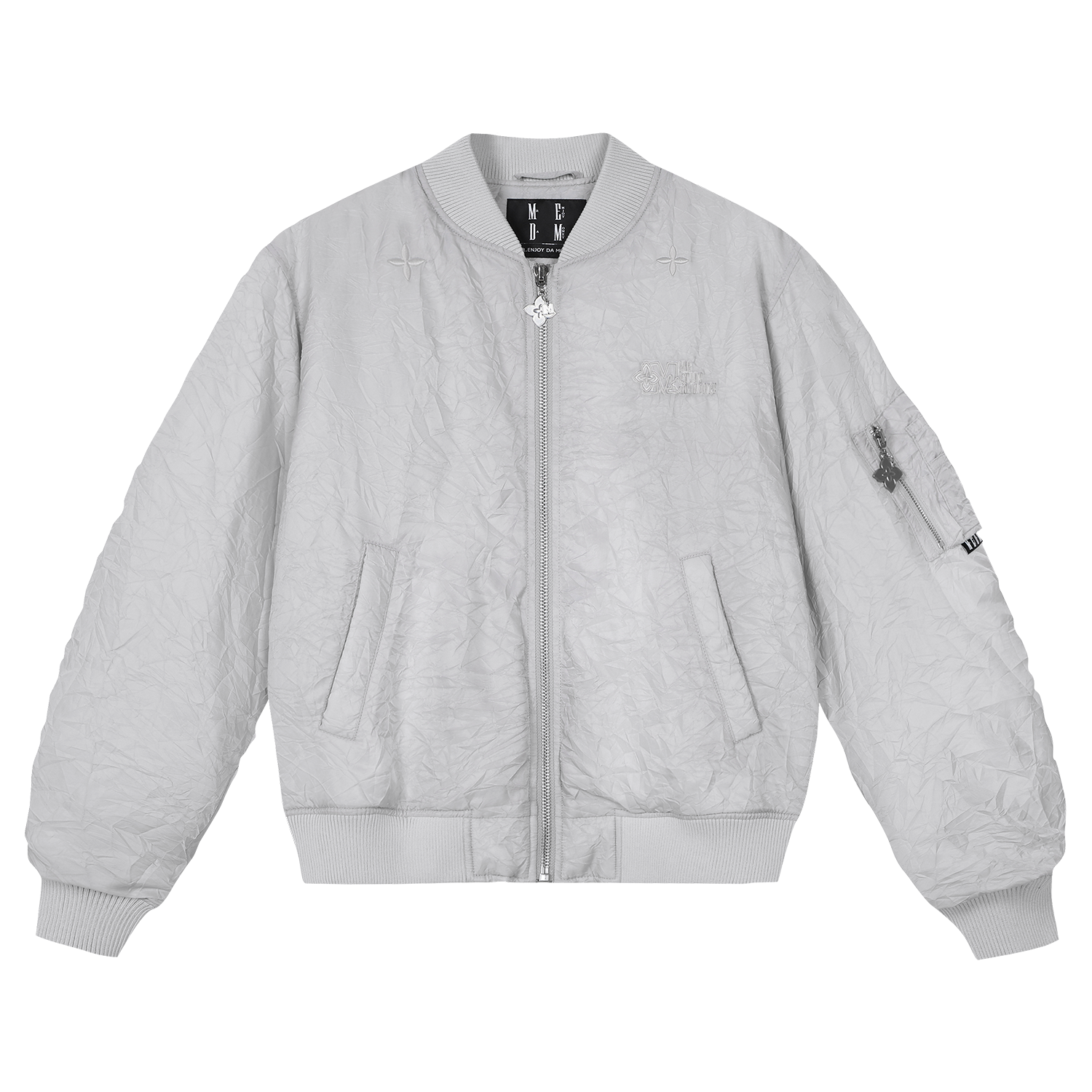 MEDM Crinkled Nylon MA-1 Bomber Jacket