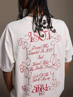 1807 Floral Message Logo 3D Print Distressed Short Sleeve Tee